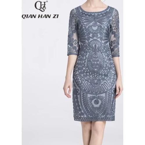 Деловые летние платья Qian Han Zi China At AliExpress