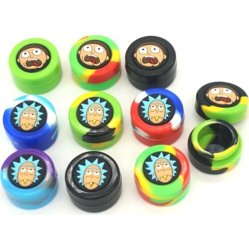 100pcs Silicone Jar 5ml Size Kitchen Case Container Storage Box for Oil Wax Jars Dab Smoking Smoke Herb Tobacco Accessories