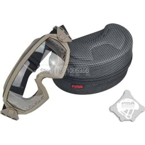 FMA Dark Earth Two Lenses Sunglasses LPG01BK12-2R Regulator Goggle For Skilling & Airsoft Game