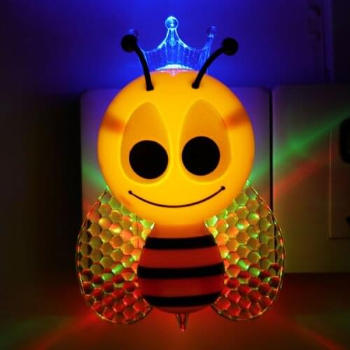 Cartoon LED sensor colorful night light night light cute cute baby kid wall lamp bedroom home decoration