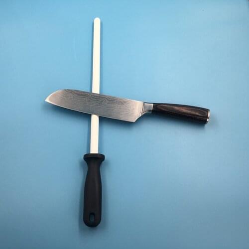 Fine ceramic sharpener stick sharpener ceramic stick professional butcher ceramic knife stick swing knife stick stick sharpener