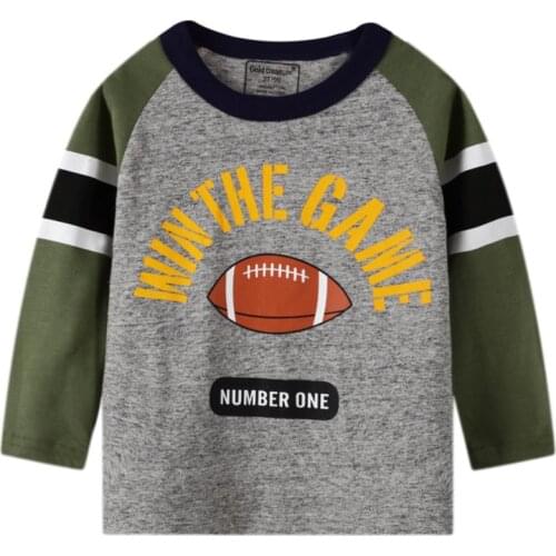 Spring Childrens Clothing Korean Version Bottoming Shirt Cotton T-shirt Male Treasure Long-sleeved Shirt Boy