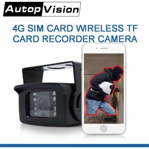 WF4G5 4G SIM Card wireless camera Recorder MINI 720P 1080P Outdoor P2P View Camera for trucks buses Taxi vehicles