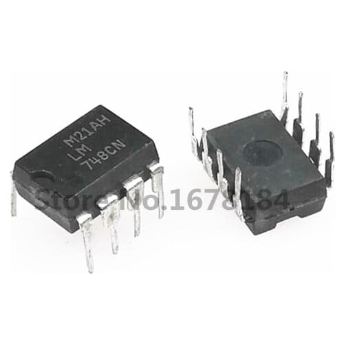 10pcs/lot LM748CN LM748 DIP8 line LCD management p