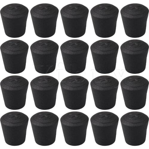20PCS Arc Type Anti-Slip Synthetic Rubber Table Chair Leg Tips Caps 10mm