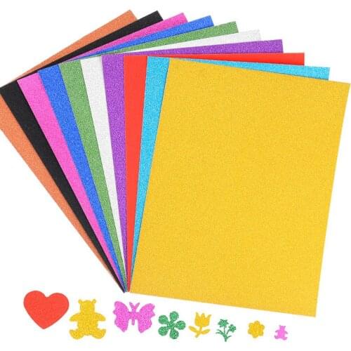 30pcs Golden Shiny A4 Sheets Glitter Cardstock Making DIY Material Sparkling Paper for Children Craftwork Scrapbooking