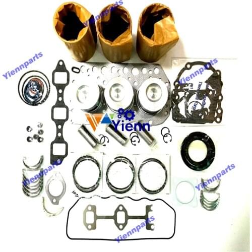 3TNC80 3TNC80L Overhaul Rebuild kit Liner Full Gasket Kit Piston Ring Bearing Set For Yanmar F200 F220 B32 B25 Tractor Engine