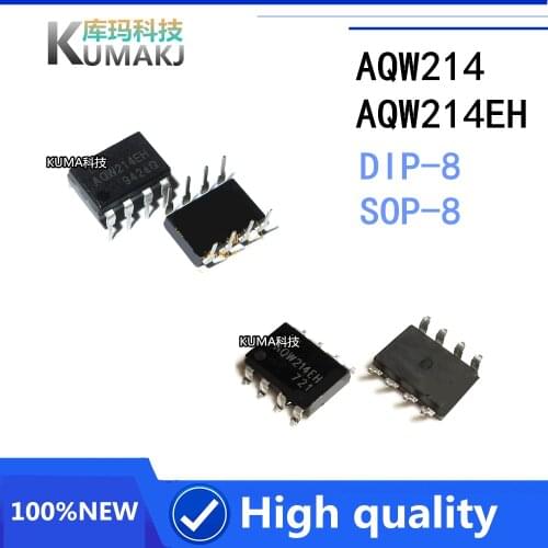 5PCS/LOT 100%New AQW214 AQW214EH SOP8 DIP8 Solid state relay optical coupling