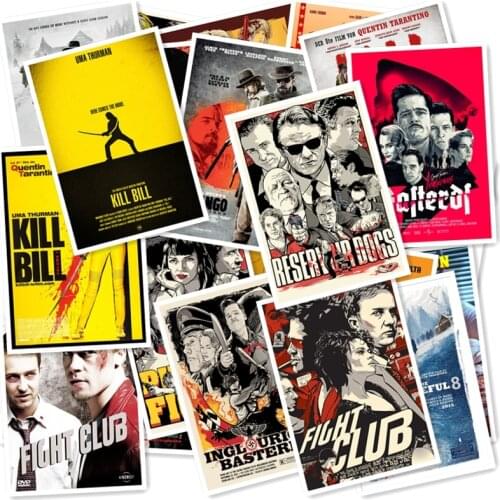 A1-43# Quentin Tarantino Fiction 25/pcs PVC Series Sticker Kill Bill Vol.1 Reservoir Dog Travel Suitcase Graffiti Styling