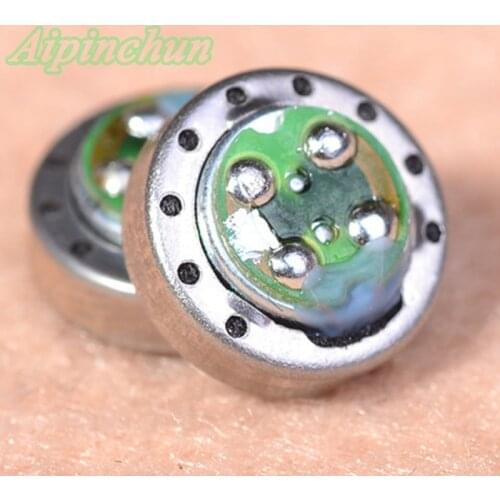 Aipinchun 1Pair 10mm 16ohm DIY Earphone Moving-Coil Headphone Speaker Unit Mega Bass AA0242