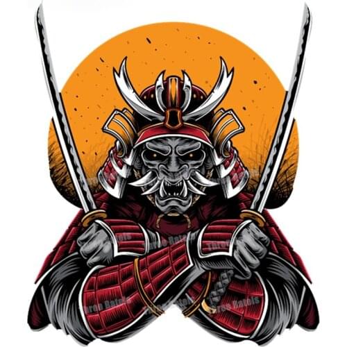 Fashion Japanese Samurai Funny Car Stickers Waterproof Auto Decals 3D JDM Car Trunk Windows JDM Vinyl Car Wrap Waterproof