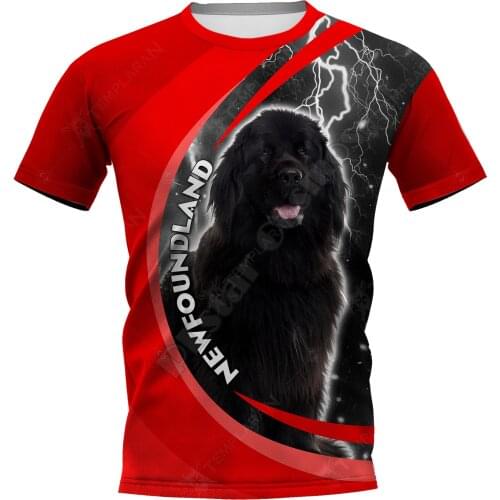 Newfoundland 3D Printed t shirts women for men Summer Casual Tees Short Sleeve T-shirts Short Sleeve Drop Shipping