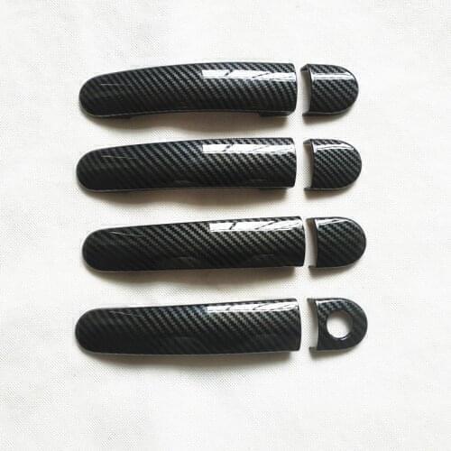 Suitable For Volkswagen VW e Up Gti Tsi R Line 2020 Accessories Door Handle Cover Trim Plastic Imitation Carbon Fiber