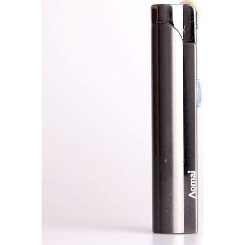 Simple Style Grinding Wheel Gas Strong Fire Lighter for Cigar Cigarette Fashion Metal Windproof Lighter Men Women For Gadgets