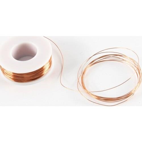 10m/roll T2 pure copper wire conductive solid wire fine Outer Diameter 0.2 0.3 0.4 0.5 0.6 0.8 1 1.2 1.5 2 2.5 3 4 5mm