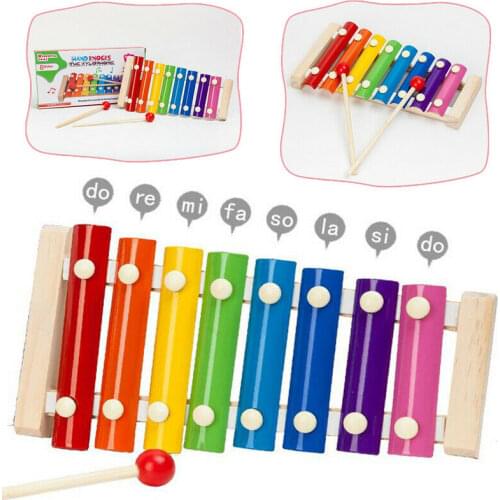 Pudcoco Kid Baby Children Wooden Musical Instruments Xylophone Developmental Toy Toy Musical Instrument