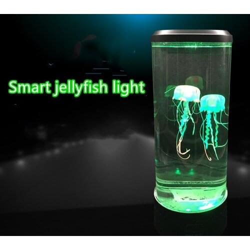 LED Fantasy Jellyfish Lamp USB Power/Battery Powered Color Changing Jellyfish Tank Aquarium Led Lamp Relaxing Mood Night Light
