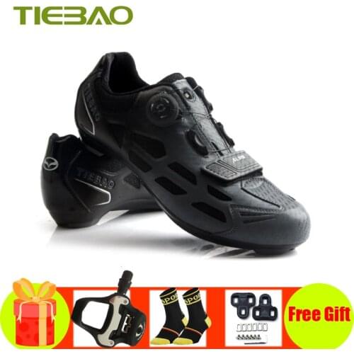 Tiebao Road Bike ShoeS Sapatilha Ciclismo 2019 Professional Road Bicycle Shoes Self-locking Spinning SPD-SL Cycling Sneakers