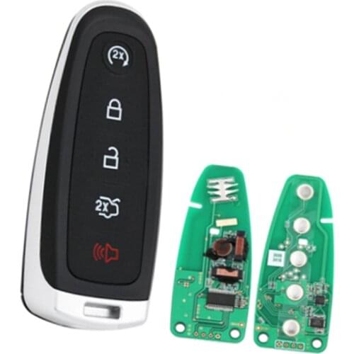5 Button Smart Remote Smart Prox Key Fob 315MHz 434mhz ID46 Chip for Ford Explorer Edge Flex C-max Taurus