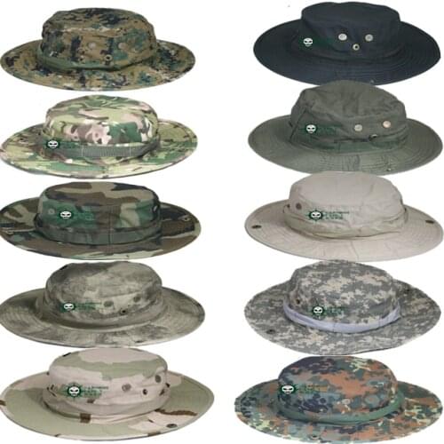 Military Army Tactical Bonnie Hat Hunting Hat Round-Brimmed Sun Bonnet Hat Outdoor Camping Cap