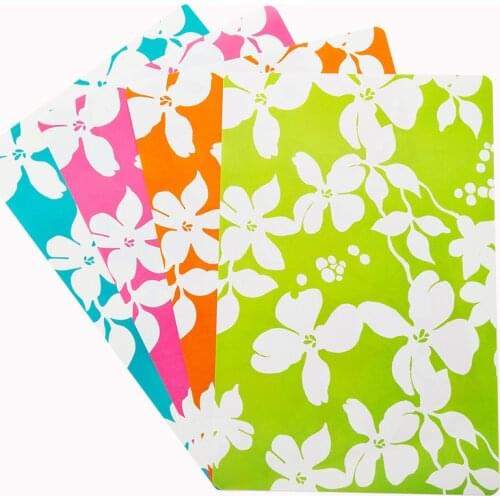 Japanese And Korean Candy-colored Placemats Washable Table Mats (4 pieces) Rectangular Placemats