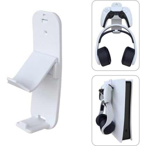 2021 New HOT Wall Mount Game Controller Bracket Gamepad Hanger Headset Holder for PS5 PS4 Switch For Desktop PC Gamepads Headset