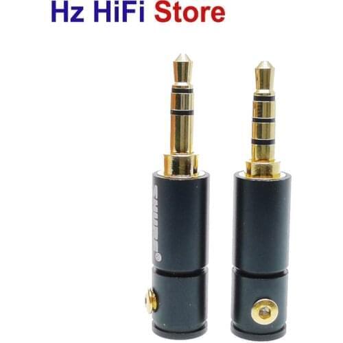 3PCS 3.5 3/4 Pole Stereo Male Jack 3.5mm Audio Plug DIY Soldering Adapter for 2mm 4mm 6mm Cable Connector