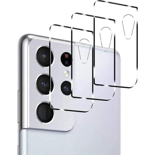 3pcs Protective Film For Samsung Galaxy S21/S21 Plus/S21+ Ultra 5G Camera Lens Tempered Glass Protector Explosion Proof Case
