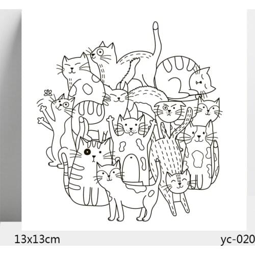 AZSG cat Clear Stamps/Seals For DIY Scrapbooking/Card Making/Album Decorative Silicone Stamp Crafts