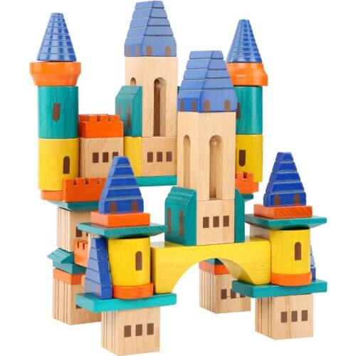 Large Wooden Building Blocks Assembled Wooden Decoration Gifts Childrens Enlightenment Educational Toys