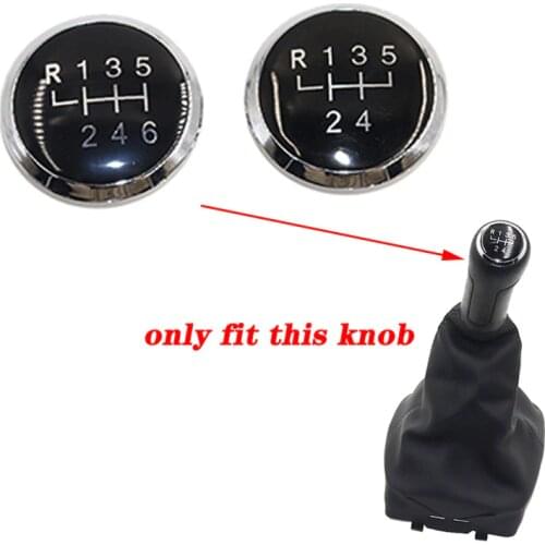 5 / 6 Speed Gear Lever Stick Gaiter Boot Cover For VW Polo 9N 9N2 2002 2003 2004 2005-2009 Car Gear Shift Knob