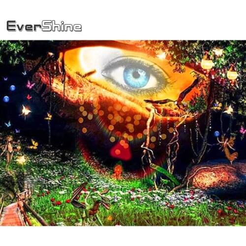 Evershine Diamond Painting Eye New Arrival Diamond Embroidery Landscape Cross Stitch Kits Mosaic DIY Hobby Handmade Gift