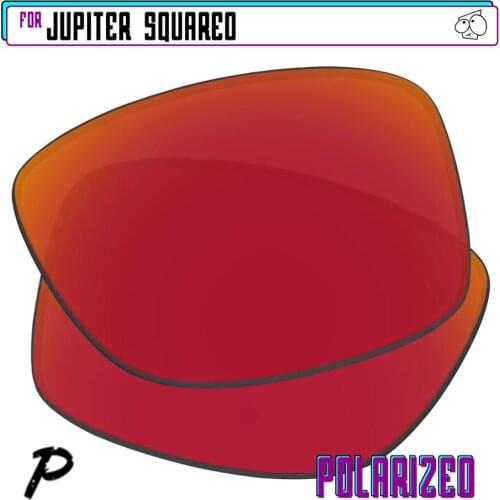 EZReplace Polarized Replacement Lenses for - Oakley Jupiter Squared Sunglasses - Red P