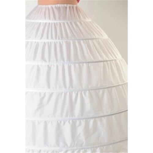 Fantastic 6 Hoops Petticoats Bustle for Ball Gown Wedding Dresses Underskirt Bridal Accessories Bridal Crinolines