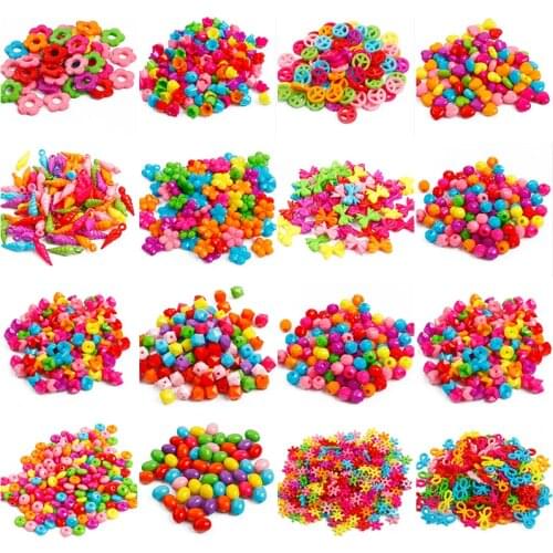 Hot Mixed Colors Acrylic Perforation Beads DIY Clothing Sewing Jewelry Making Earrings Necklace Bracelet Accessories