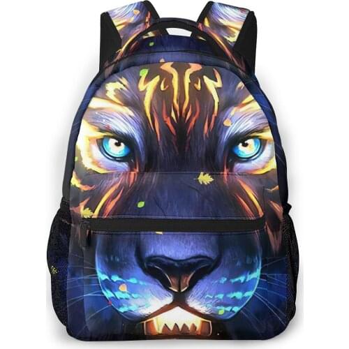 Artistic Tiger Backpack for Girls Boys Travel RucksackBackpacks for Teenage school bag