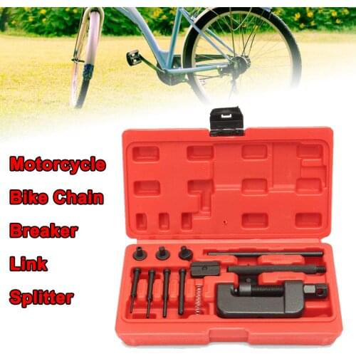 REMOVER CHAIN TOOLS CUTTER Motorcycle Bike Chain Breaker Link Splitter Riveter Riveting Repair Tool Set