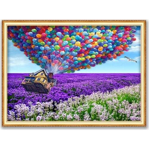 Nature DIY 11CT Cross Stitch Embroidery Kits Needlework Craft Set Cotton Thread Printed Canvas Home Decoration New Design Room