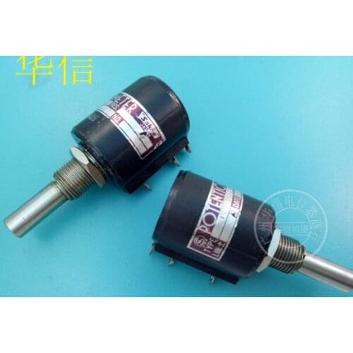 Used Japan Sakae 20HHP-10S 10K multi-turn potentiometer handle length 25MM switch