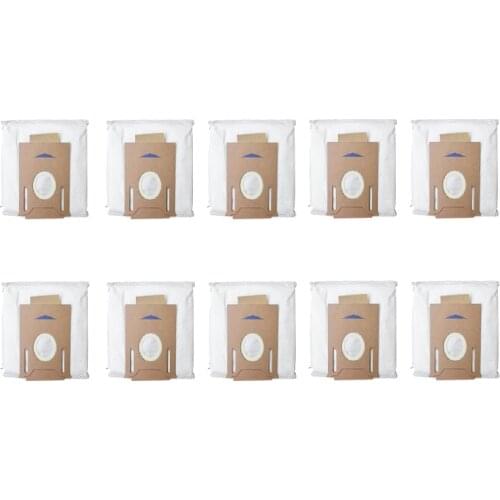 10 Pcs Leakproof Dust Bag for ECOVACS DEEBOT OZMO T8/T8AIVI Robot Vacuum Cleaner Replacement Accessories Parts Kits