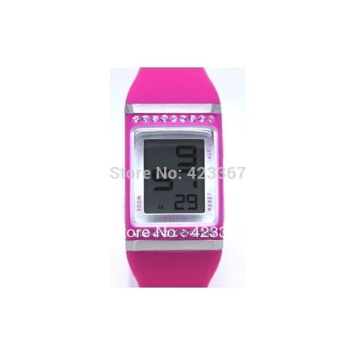 Womens Sports Watch Digital Waterproof 100m Multifunctional Girls Sports Wristwatch Free Shipping