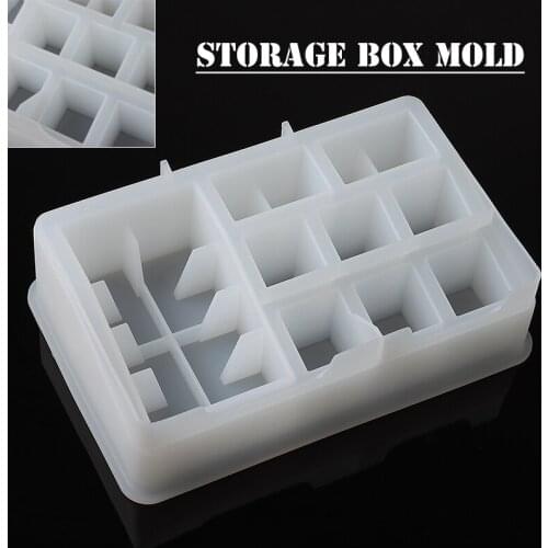 1pc 16.9*10.7*4.5cm DIY Epoxy Resin Lipstick Box Molds Hand Made Resin Molds For Home Decors Ornaments