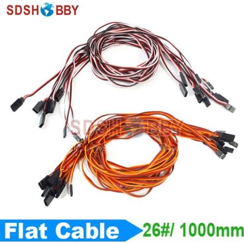 10pcs* 26#/ 26AWG Servo Extension Flat Cable 1000mm