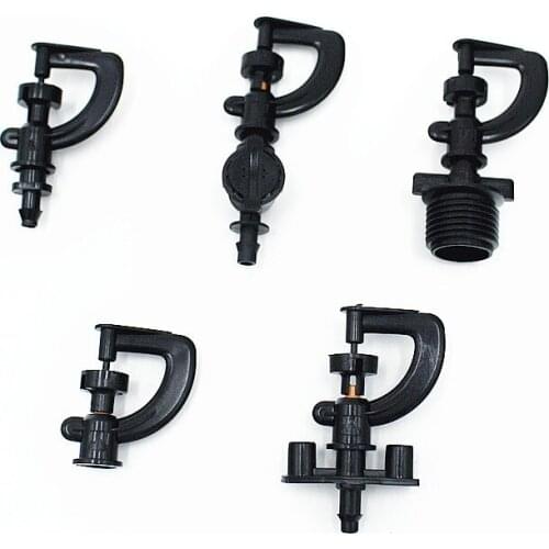 10PCS Rotary Sprayer Garden Gardening Micro Sprinkler Equipment Greenhouse Nozzle Drip Irrigation Fittings