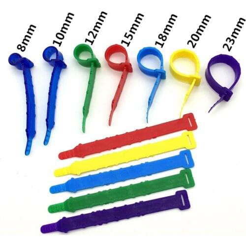 1000 Pcs Adjustable inner diameter 0.8-2.3 cm Hen foot ring Chicken Duck Poultry rings Carry flag 5 Colors Soft PVC material