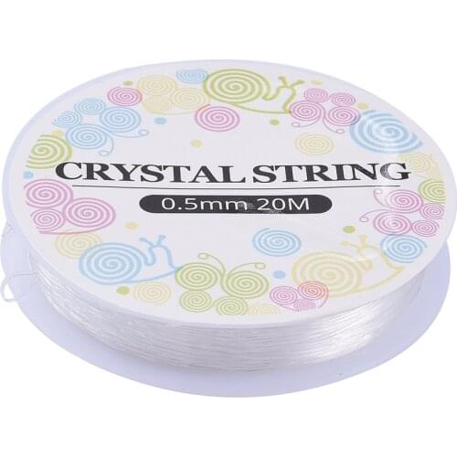 18m/roll 0.5mm Transparent Stretch Elastic Crystal Beading Rope String Jewelry Cord String Thread DIY Handmade Bracelet Cord