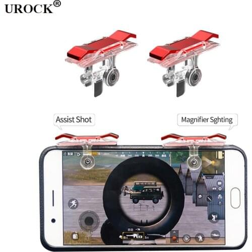 2 pcs Pubg Trigger Fire Button For Mobile Phone holder Game Controller Shooter Trigger For iPhone Samsung Xiaomi Huawei LG