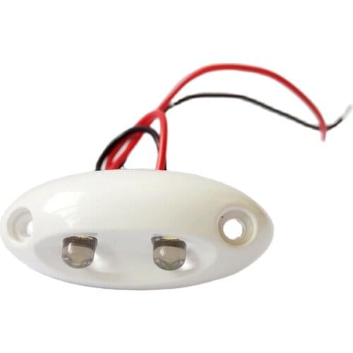 Boat Yacht White LED Courtesy Light 2 Pcs Caravan Light