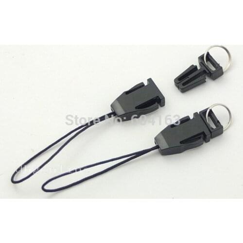 200 Pcs Lanyard Wrist Strap Lariat Handy Detachable Pd1 for Mobile phone USB Black
