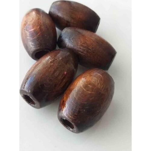 5li 20 mm Dark Color Wood Oval Beads